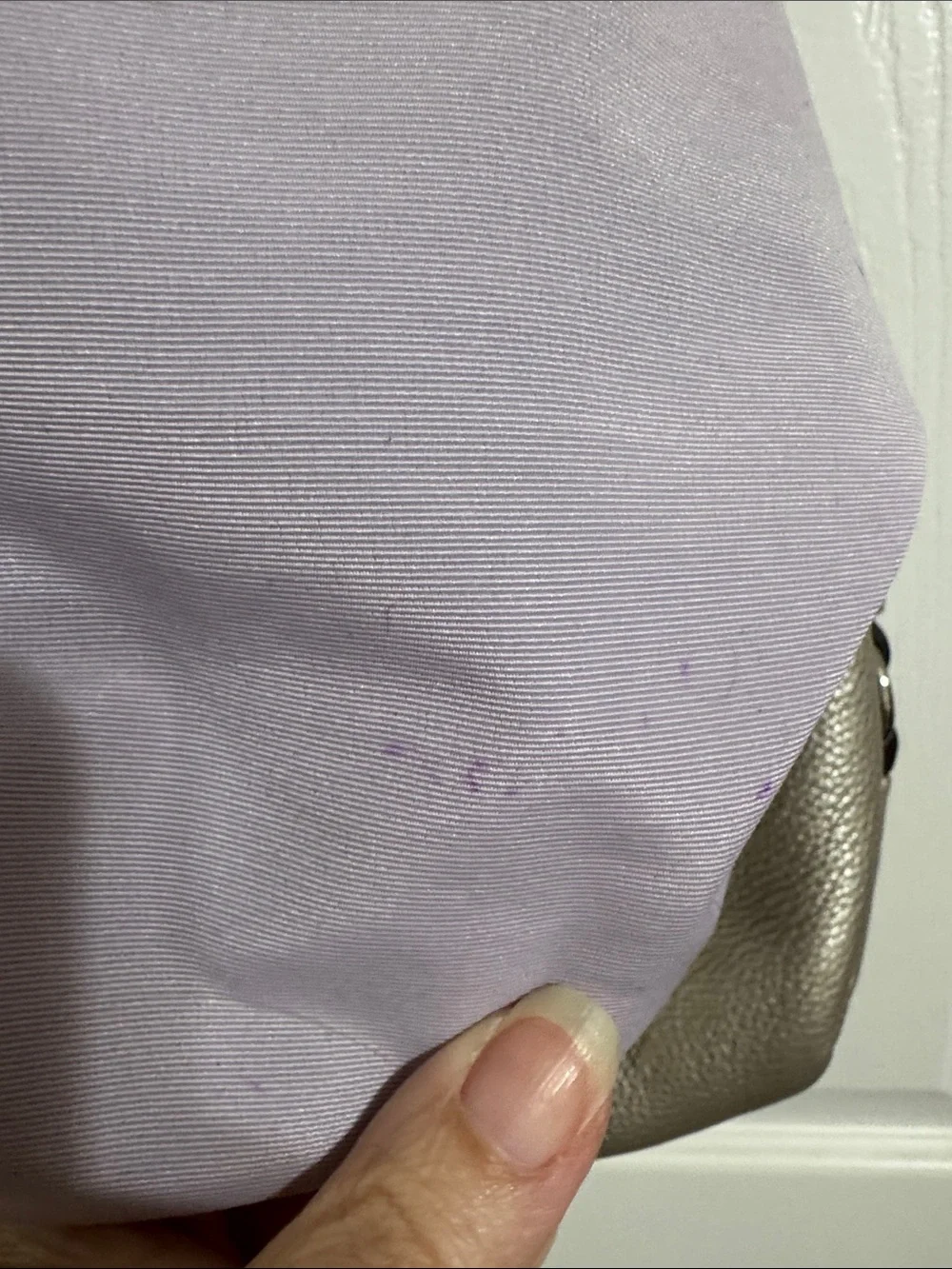 Coach Metallic Taupe Pebbled Leather Hobo